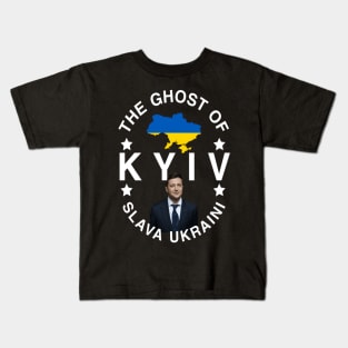 The Ghost Of Kyiv Slava Ukraini Kids T-Shirt